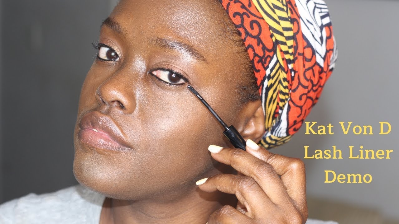 How to line your lower lash line - Kat Von D Lash Liner Demo + Review