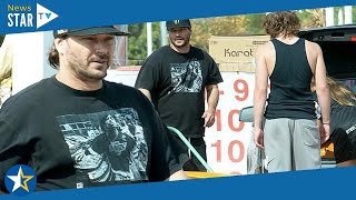 Kevin Federline visits a pumpkin patch to prepare for Halloween with son Jayden and family 350309