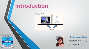 Introduction. 1st Video of Artificial Intelligence Lecture Series