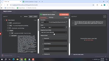 Automate YouTube in Minutes with n8n – Day 1: Save Channel Data to Google Sheets!