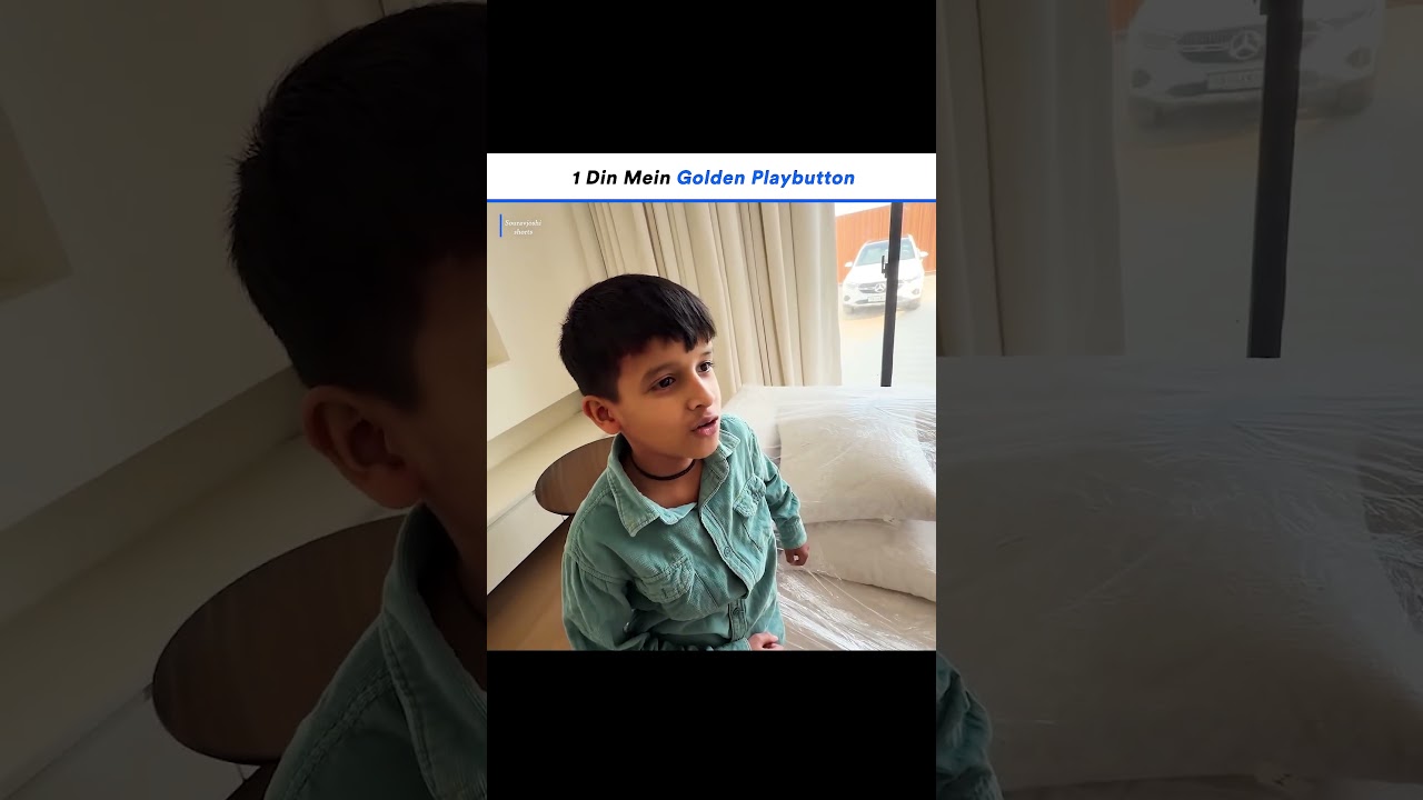 1 Din Mein Golden Playbutton😨😨 #souravjoshi #souravjoshivlogs #vlog #piyushjoshi
