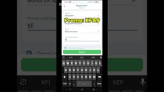 1xbet promo code. How to registration 1xbet app. How to get free bonus. 1xbet account kivabe khulbo screenshot 3