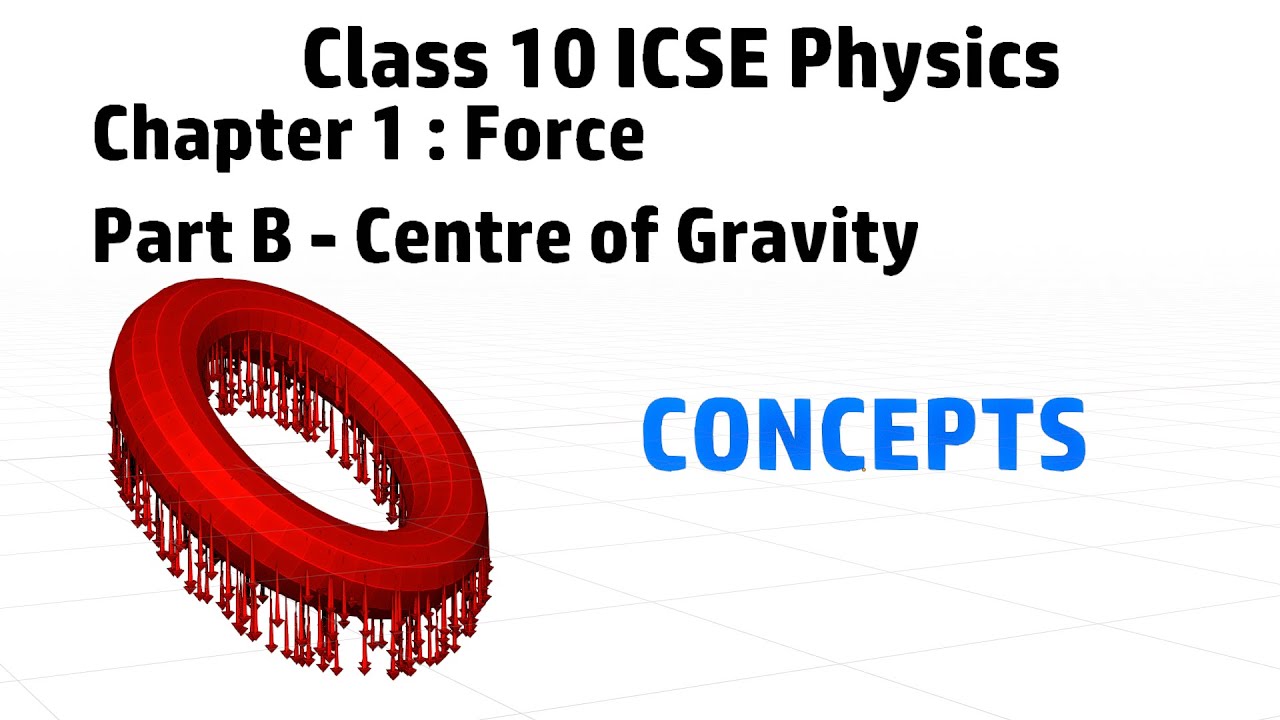 Force - Centre of Gravity (ICSE Class 10: Chapter 1 - B) CONCEPTS - YouTube