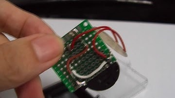 Arduino ATtiny85 Vibration-Triggering Bird Chirp Gadget(單壓電蜂鳴器ATtiny85 Arduino震動感測鳥鳴機)