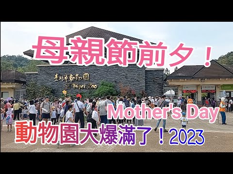 2023母親節前夕！台北動物園人潮爆滿了！Happy Mothers' Day！