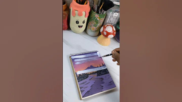 gloss varnish on acrylic painting ✨️ #shorts