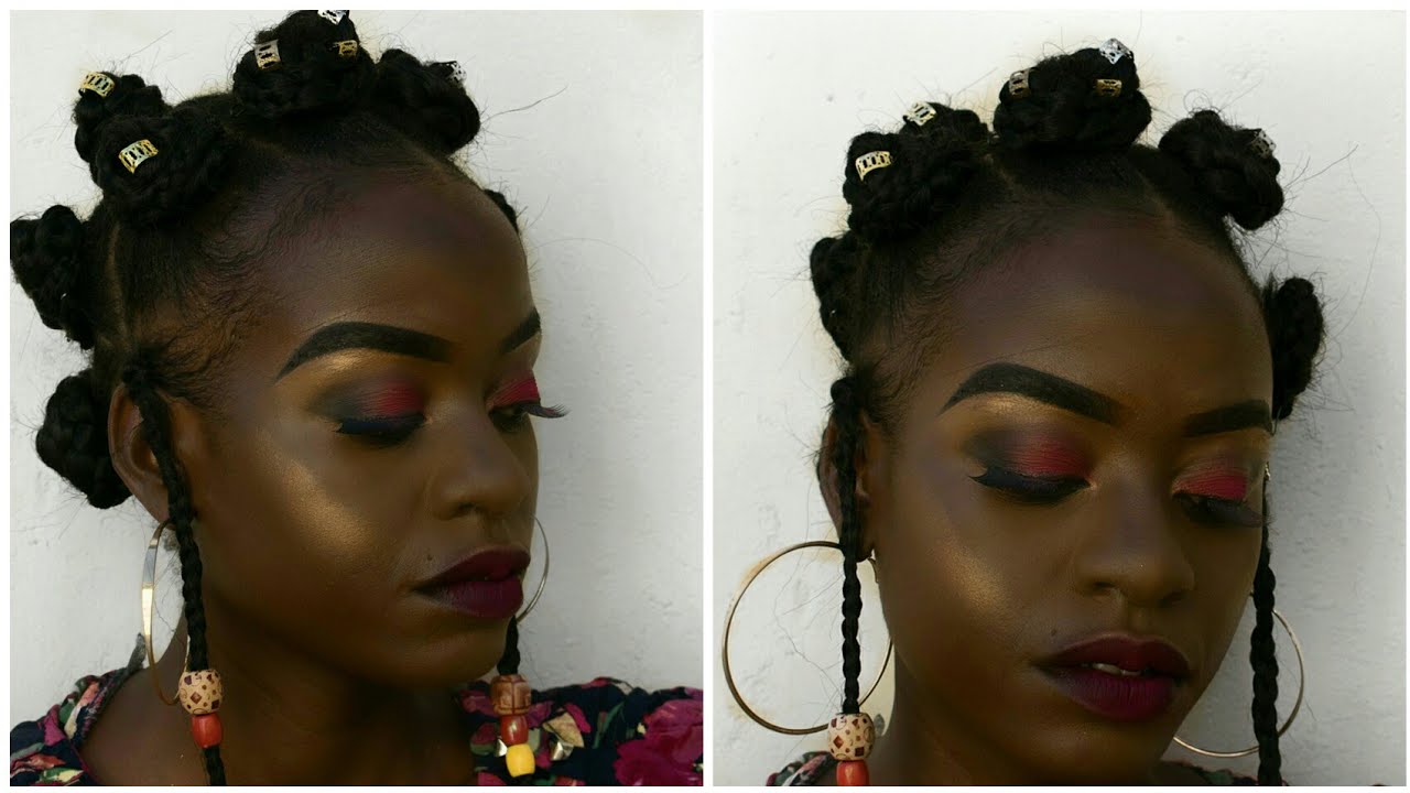 Bantu Knots On Short Natural Hair Type 4a 4b 4c Hair Quick