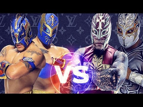 Rey Mysterio and Sin Cara (Mistico) Vs. Kalisto and Sin Cara (Hunico) \