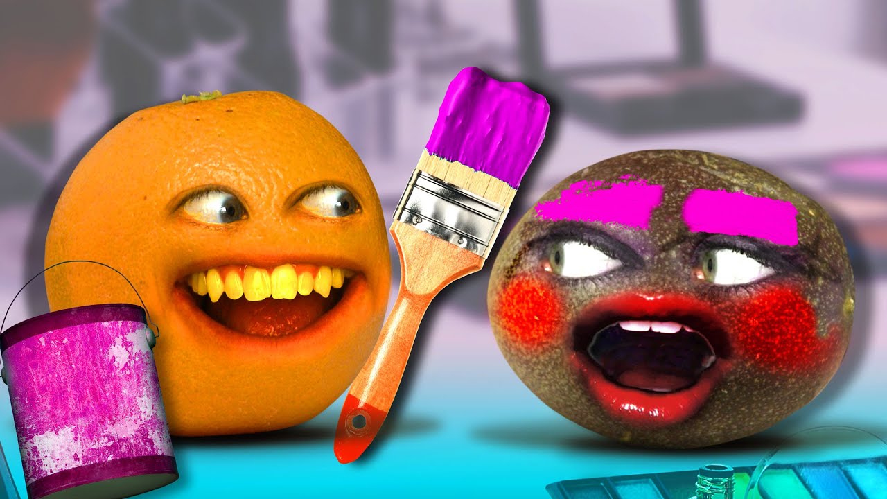 Annoying Orange - Boyfriend Does My Makeup Challenge! 