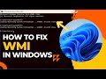 Solved how to fix wmi error in windows 10 or 11  error invalid class  wmi commands in windows