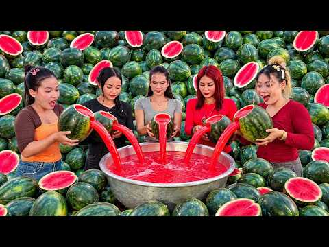 Amazing cooking healthy watermelon juice and dink recipe | Amazing video
