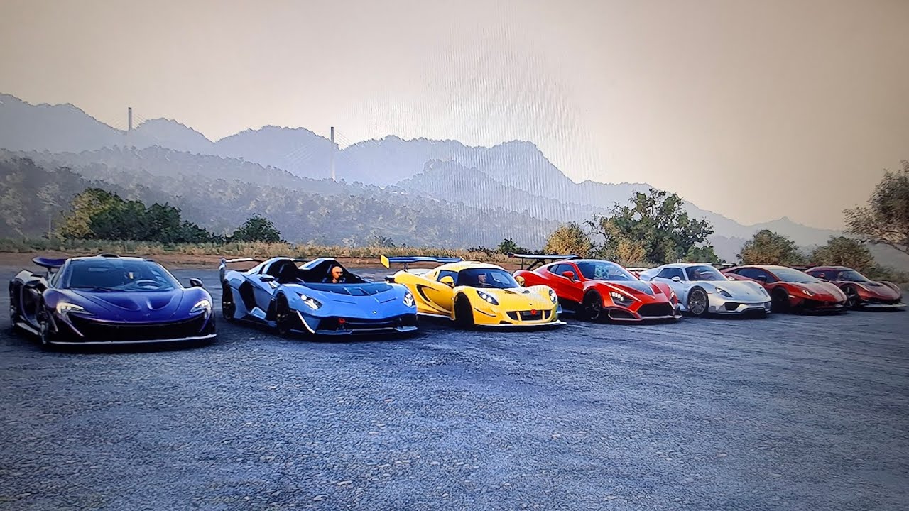 FH5 drag race McLaren P1 Vs SC20 vs Venom GT vs TS-RS Vs 918