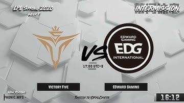 LPL 2020 Spring Week 1 Day 4 - EDG vs V5 & RW vs SN