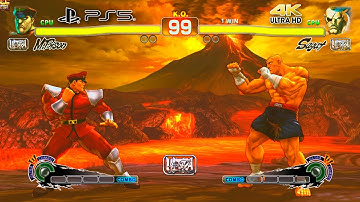 PS5 / M.BISON vs SAGAT (Hardest AI) - Ultra Street Fighter IV 4K PS5