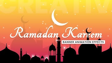 Creative Banner Animation Effects Using  Html and  CSS | Ramadan Kareem 2023 | Online Design