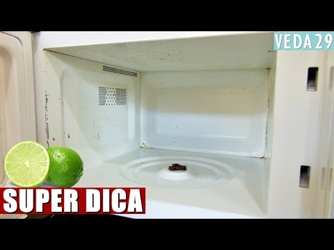 Vídeo: Como e como lavar o microondas por dentro