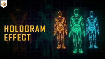 Easy Sci Fi  Hologram Shader in Eevee - Blender 4.1