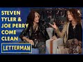 Steven tyler and joe perry are happy to be alive  letterman