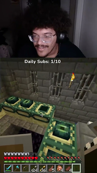 3 hours into our MC run #shorts #minecraft #funny