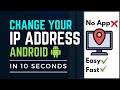 How to change your ip address on android in 2021  easy and fast  no application required