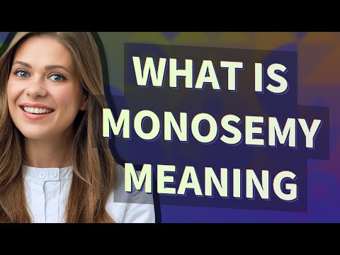 Monosemy | meaning of Monosemy