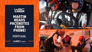 Scott Martin Reads Pace Notes From Phone 🤯 | Wrc Vodafone Rally De Portugal 2024