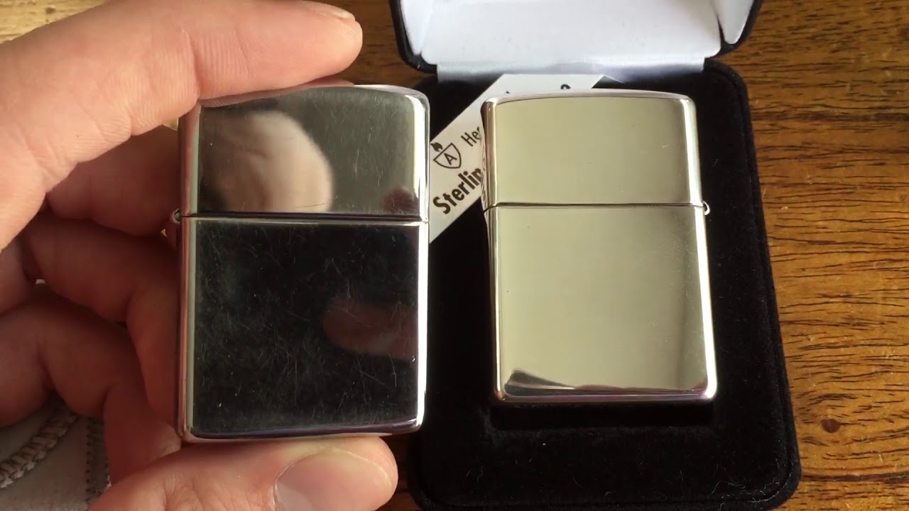 Zippo unboxing armor 26 Sterling silver high polish - YouTube