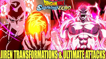 ALL JIREN FORMS  TRANSFORMATIONS  ULTIMATE ATTACKS DRAGON BALL SPARKING ZERO