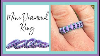 Mini Diamond Ring - Jewelry Making @offthebeadedpath