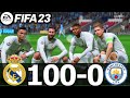 FIFA 23 - MESSI, RONALDO, MBAPPE, NEYMAR, ALL STARS | REAL MADRID 100-0 MAN CITY