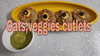 Oats cutlet recipe || oats & veggies cutlet|| healthy oats cutlet recipe|| how to make oats cutlet