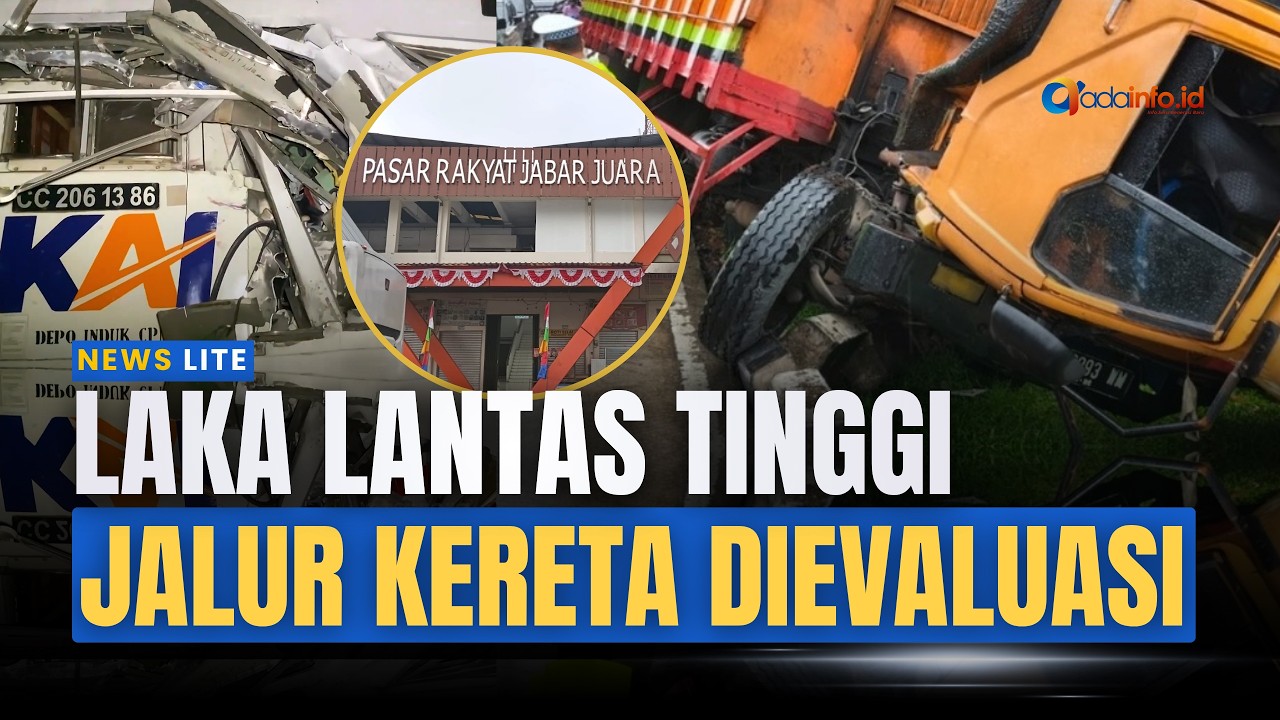 Laka Lantas Depok Tinggi, Jalur Kereta Dievaluasi dan Pasar Jabar Juara Sepi