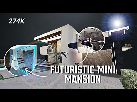 NO LARGE PLOT || FUTURISTIC MINI MANSION •274K• (SPEED BUILD : PART 2) || WELCOME TO BLOXBURG