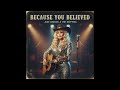 Because You Believed” – Jude Dawson (1970s Country Ballad, created with AI)
