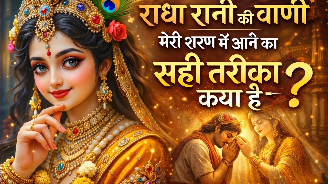 राधा रानी की वाणी – मेरी शरण में आने का सही तरीका क्या है? । Krishna Sandesh.