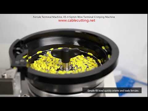 Ferrule Terminal Crimping Machine for 0.5-4 Sqmm Wire Processing