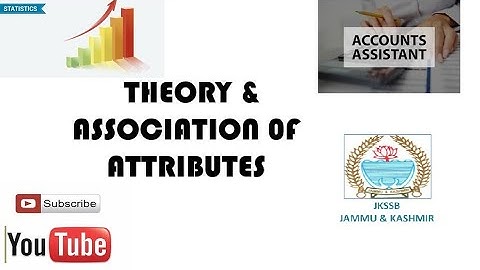 JKSSB Account Assistant Mathematics/Statistics Theory of Attributes part 2