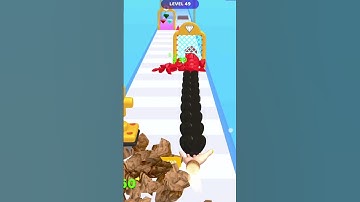 Cha Cha Cha!! Gem Stack -- Run level 49 #shorts #funnygameplay #youtubeshorts