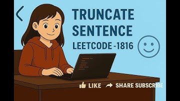 Truncate Sentence   LeetCode  - 1816