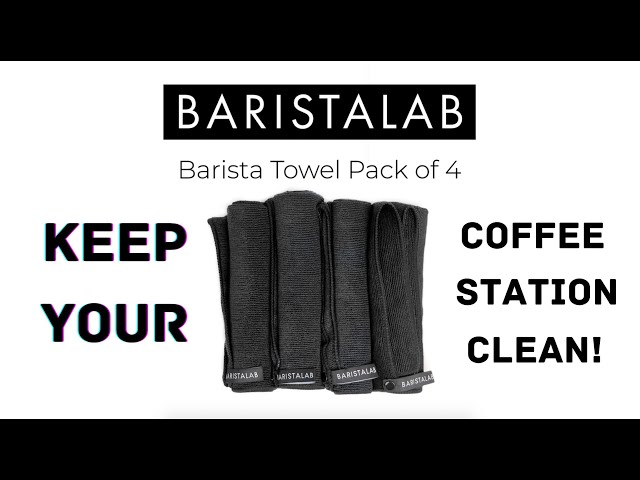 Keep Your Coffee Station and Countertop Clean with Barista Lab Microfiber Barista  Towel Pack of 4 