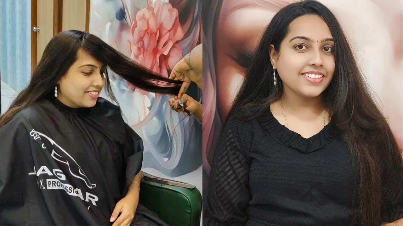 New Haircut Vlog 2025 || Long Hair Straight Cut With Bangs || New Hair Style || Teju Talks ||