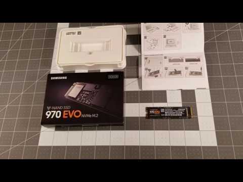 Samsung 970 EVO NVMe PCIe M.2 500GB SSD Retail Unboxing 2019