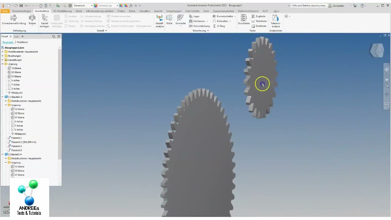 Zahnstange mit Zahnrad bewegen (Autodesk/Inventor) - Foren auf CAD.de