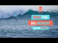 Wing foil big monday  big waves in audierne