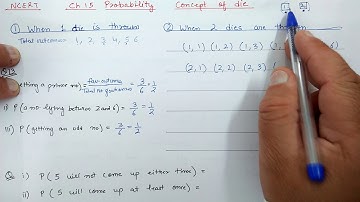 (Concept of Dice in Probability) + Ex.15.1 (Q.13,24) Ch:15 Probability | Ncert Maths Class 10