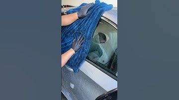 Mega dry your ride with the Megalodon Twisted Loop Drying Towel! #shorts #howto #diy #detailing