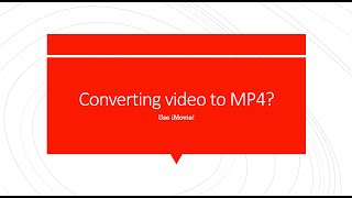 How to convert video format from .MOV to .MP4 using iMovie
