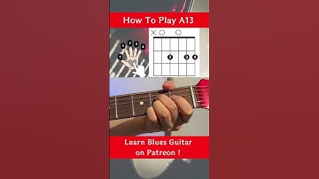 How to play A13 in an open string position #shorts #guitarchords #guitarlessonsforbeginners