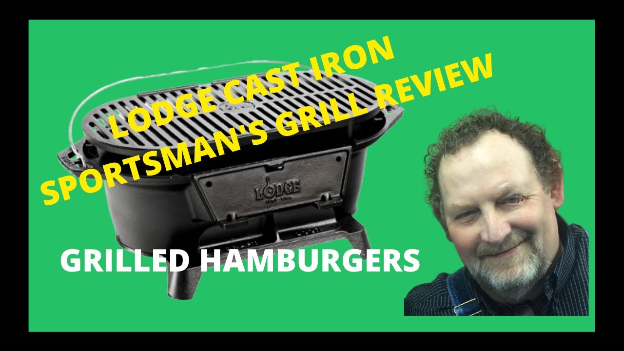 Lodge Cast Iron Sportsman's Grill. Large Charcoal Hibachi-Style