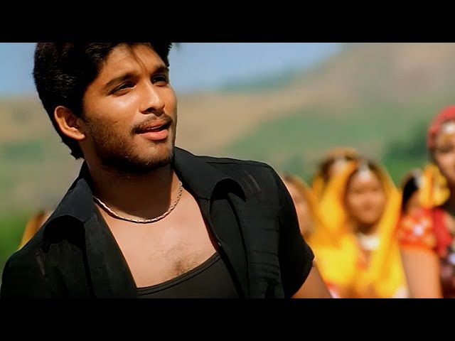 Aa Ante Amalapuram  Video Song Upscaled ( 4K ) | Allu Arjun | Aarya class=